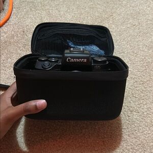 Black Camera with Case